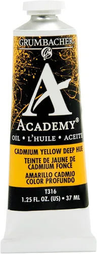 Vista 8 de Grumbacher Academy Pintura al óleo, 1.3 fl oz/1.25 oz, tono pálido amarillo cadmio