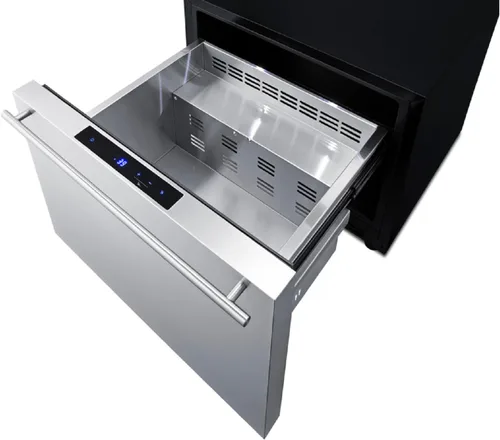 Vista 2 de Summit SDR24 - Refrigerador con cajones de 24 pulgadas, acero inoxidable