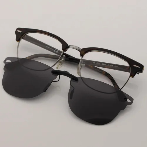 Vista 3 de COODY Gafas de sol polarizadas con clip para Ray-Ban RB5154 49x21, 51x21, opción multicolor
