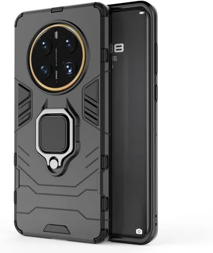 Vista 2 de Funda compatible con Huawei Mate 50 Pro, soporte magnético para automóvil compatible con Huawei Mate 50 Pro DCO-AL00 Case Negro