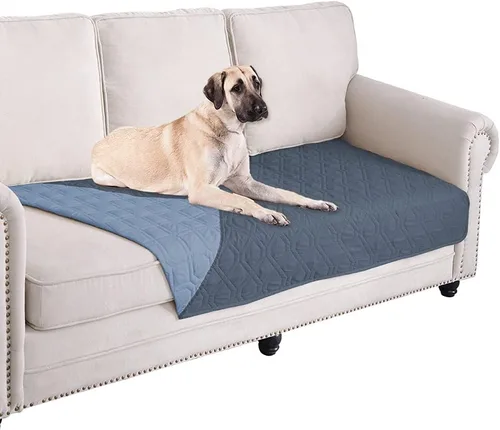 Vista 130 de Ameritex Manta Impermeable Reversible Cubierta para Cama de Perro Manta para Mascotas para Muebles Cama Sofá Sillón