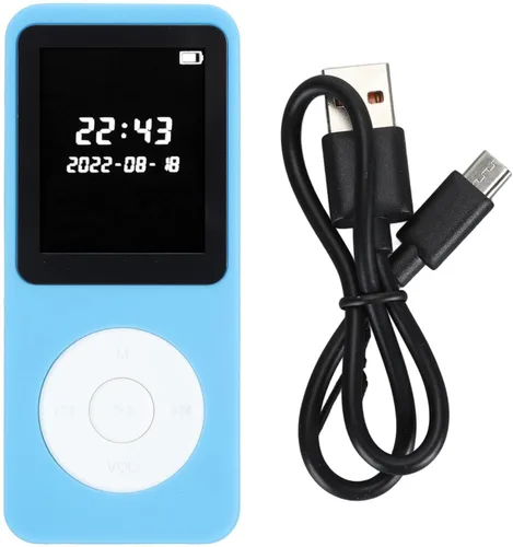 Vista 7 de Reproductor de MP3, pantalla LCD de 1.77 pulgadas Bluetooth 5.0 reproductor de música para niños, altavoz integrado, reproductor de música portátil