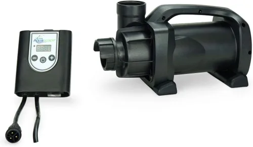 Vista 4 de Aquascape SLD 2000-5000 Bomba de estanque de flujo ajustable con controles de dispositivos inteligentes 45046 negro