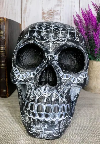 Vista 7 de Ebros Gift Gótico Erzulie Freda Veve Haitiano Antiguo Vudú Hechizos de Amor Romance Talismán Tatuaje Cráneo Estatua Gótica Cráneo Lwas Voudou Loa