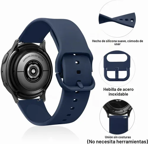 Vista 4 de Banda AK para Amazfit GTS 4 / GTS 4 Mini / GTS 3 / GTS 2 / GTS 2e / GTS 2 mini / GTS / GTR mini, correa deportiva de repuesto suave de 20 mm