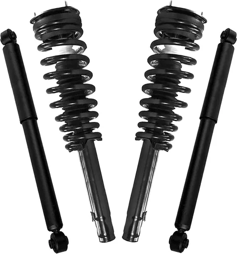 Vista 80 de Detroit Axle - Puntales y Amortiguadores para Chevy Traverse Buick Enclave GMC Acadia Saturn Outlook 2007-2012, 2 puntales delanteros con resorte