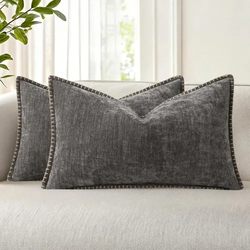 Vista 10 de decorUhome Juego de 2 fundas de almohada de felpilla suave y acogedora de otoño de 12 x 12 pulgadas, fundas decorativas modernas de terciopelo Aqua