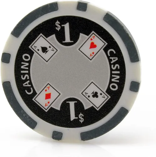 Vista 7 de Versa Games Fichas de casino Ace en 0.41 oz de peso - Paquete de 50 (elegir colores)