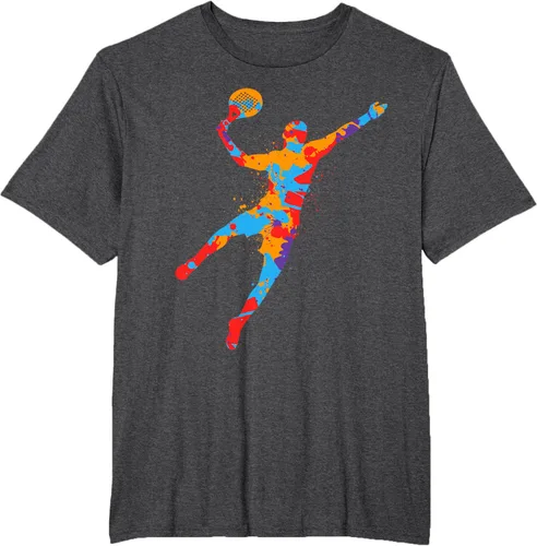 Vista 13 de Playera de Padel Playera Colorida Plataforma Tenis Paddleball Niños Camiseta de Padel