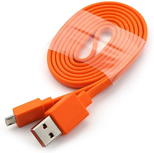Vista 7 de Aquelo Cable de carga USB de alimentación rápida para JBL Altavoz Bluetooth inalámbrico Auriculares Auriculares MicroUSB, 3.3 pies y naranja