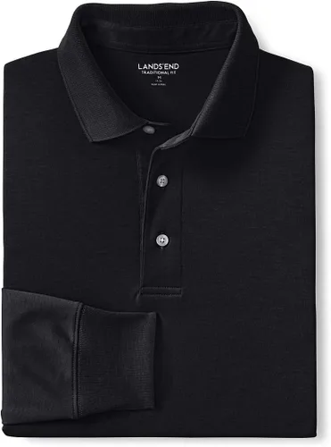 Vista 6 de Lands' End Polo de algodón Supima de manga larga para hombre