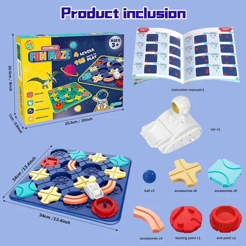 Vista 4 de Logical Road Builder - Juego de mesa STEM para niños de 4 a 8 años Azul