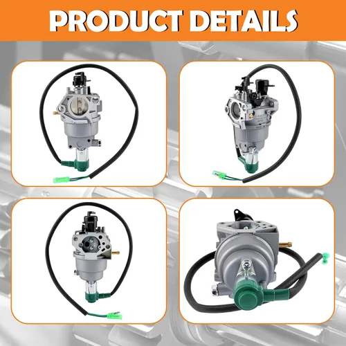 Vista 6 de Carburador HUAYI P27-2 Compatible con Honda GX390 13HP 188F Generac GP5000 GP5500 GP6500 Powermax Smarter Tools 5000W 5500W 6500W 7500W 8000W 9500W