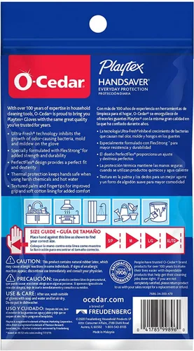 Vista 3 de PLAYTEX HandSaver - Guantes de goma para limpieza de cocina y hogar, pequeños (paquete de 10)
