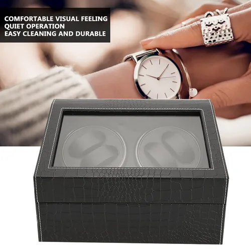 Vista 5 de Automatic Watch Winder Men Watch Display Storage Box Home Storage Box Shop Men Watches Watch, Rotating Automatic Watch Box Cosmetic Display