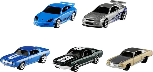 Vista 2 de Hot Wheels Paquete de 5 vehículos Fast and Furious