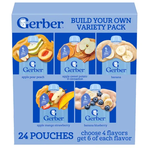 Vista 14 de GERBER NATURAL PARA BEBÉ 2nd Foods Manzana Mango Fresa 6(4x3.5oz)