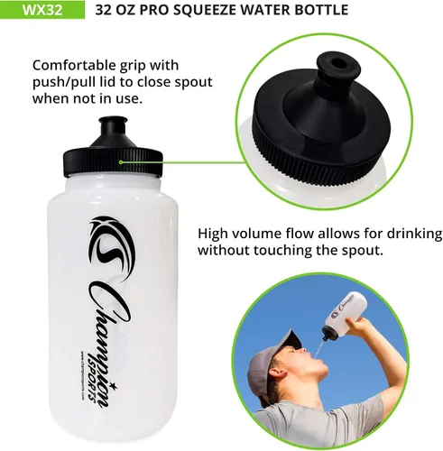 Vista 5 de Champion Sports WX32 Pro Botella de agua deportiva de compresión