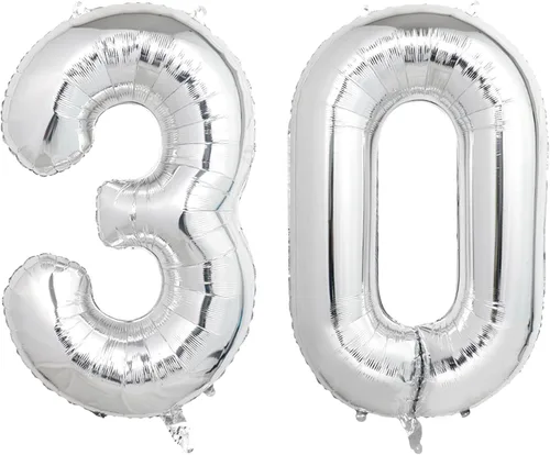 Vista 88 de Globos gigantes de números negros de 40 pulgadas, globos de aluminio de Mylar con helio para cumpleaños, globo número 0 para decoración de fiestas