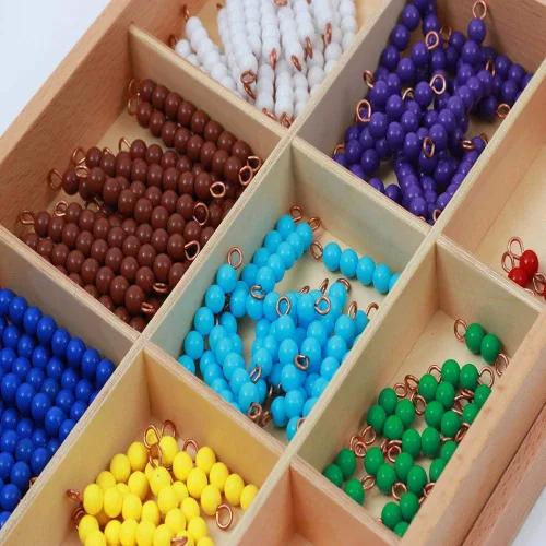 Vista 5 de Adena Montessori Cuentas de cuentas de tablero de ajedrez Juegos de matemáticas y enseñanza de números Juguetes para contar Safe acrylic +