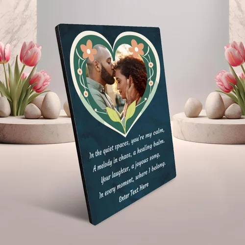 Vista 4 de Panel de fotos personalizado, panel de fotos personalizado, regalos de San Valentín, regalos para mujeres, regalos para ella, regalos Corazón floral