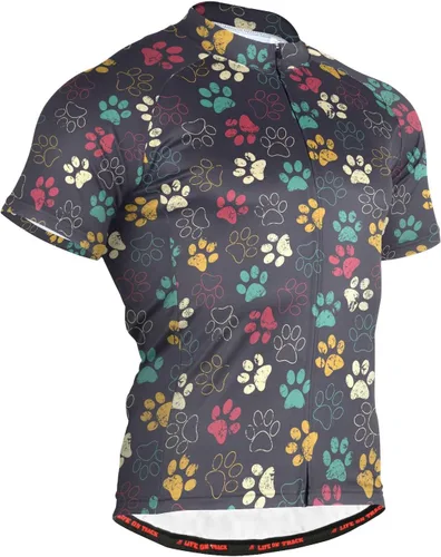 Vista 9 de Camiseta de ciclismo de manga corta para hombre Multi-Color 1