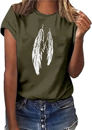 Vista 72 de Camiseta con estampado de animales para mujer, camiseta de libélula divertida, linda camiseta de manga corta, blusa de primavera 2023, camisas