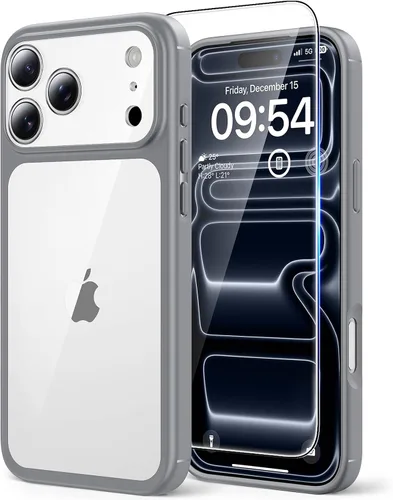 Vista 34 de TAURI Funda para iPhone 17, antiamarilleamiento con protector de pantalla, protección de grado militar, a prueba de golpes, delgada para iPhone 17