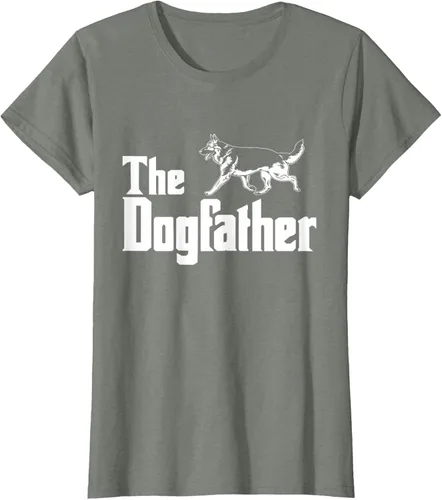 Vista 15 de The Dogfather Pastor Alemán - Camiseta de regalo divertida, Negro, S