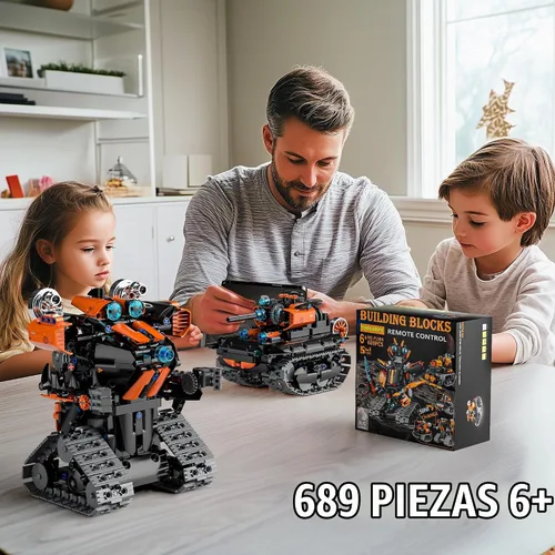 Vista 11 de Juguetes de Construcción STEM para Niños de 6 a 14 años, Kit de Construcción de Robot STEM 5en1 para Niños, Conjunto de Bloques de Construcción