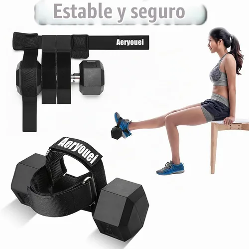 Vista 6 de Dumbbell Foot Attachment, Tibialis Trainer, Adjustable Ankle Weights, Leg Workouts at Home for Hip Flexors,Ankle Straps for Weight Lifting,Shin
