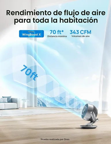 Vista 6 de Dreo Ventilador de torre de 42 pulgadas Pilot Max, ventiladores inteligentes mejorados 2023 para el hogar, funciona con Alexa/Google/App, ventilador