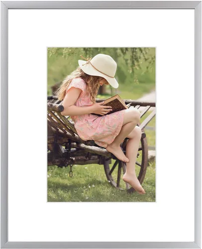 Vista 54 de Frametory, Portarretratos de aluminio negro de 6 x 8 pulgadas, juego de 1, ideal para mostrar fotos de 5 x 7 con paspartú o 6 x 8 sin paspartú