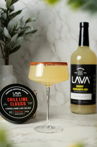 Vista 5 de LAVA Premium Chile Lime Clásico - Rimmer de cóctel de 5 onzas, Rimmer Bloody Mary totalmente natural, rimmer Michelada, sal de rimmer de Margarita