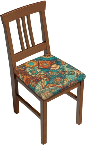 Vista 16 de Juego de 2 fundas de asiento extraíbles para silla de comedor, mujeres africanas, fundas elásticas para silla de oficina y cocina, protector