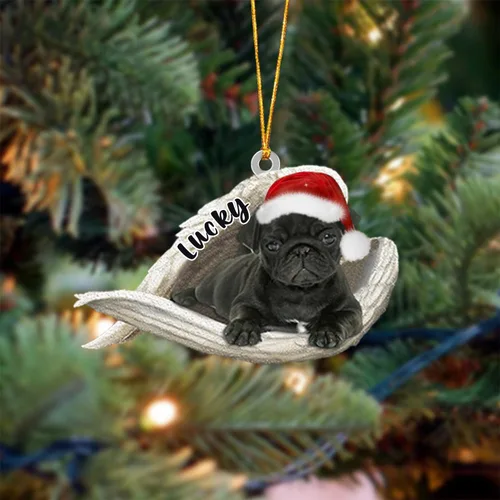Vista 93 de Ángel durmiente de Afghan Hound para Navidad, adorno personalizado con el nombre del perro, adorno de Navidad personalizado para amantes de perros