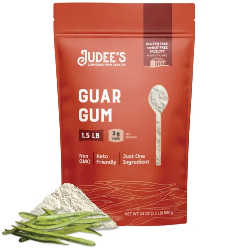 Vista 9 de Judee's Guar Gum Powder 5 lb – Respetuoso con el ceto, sin gluten y sin nueces – Goma guar 100% pura derivada de frijoles guar – Espesante bajo
