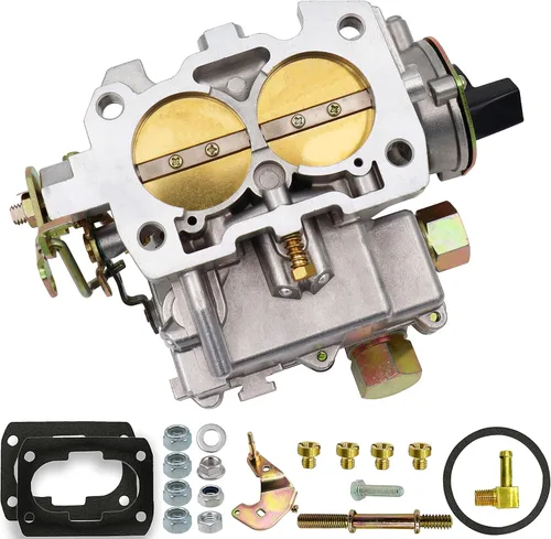 Vista 8 de Carburador marino de 2 barriles para Mercruiser 3.0L carburador Mercarb 2.5L 4 CYL V6 V8 Motores con chorros de estrangulador eléctrico Juntas