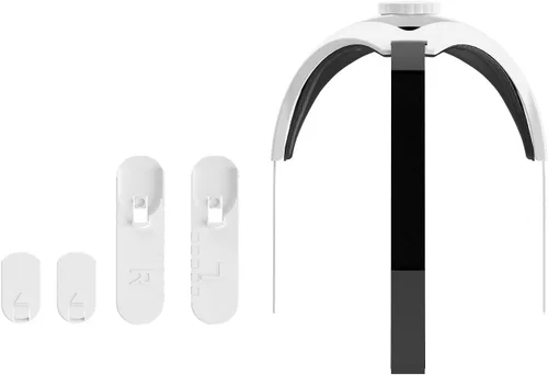 Vista 2 de MOJOXR Correa de cabeza ajustable compatible con auriculares Quest 2 VR, accesorios de repuesto Quest 2 para correa Elite, soporte mejorado
