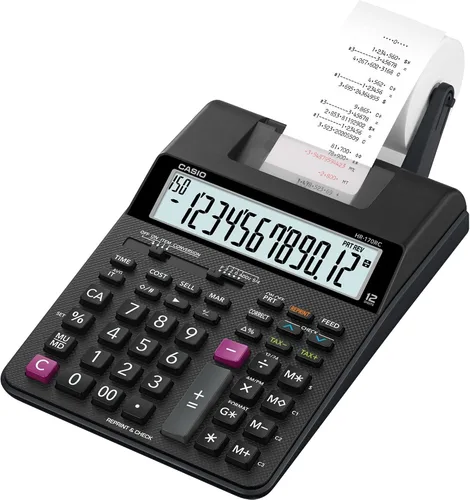 Vista 3 de Casio HR-170RC Calculadora de impresión, negro, 2.6" x 6.5" x 11.6