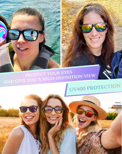 Vista 7 de Dwenarry Party Sunglasses Bulk Adult Retro Plastic Sunglasses Pack of 12 Vintage Sunglasses Party Favors for men women