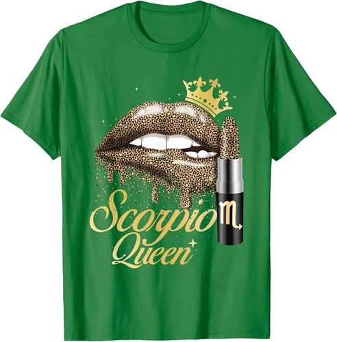 Vista 36 de Scorpio Queen - Zodiac Sign Horoscope Birthday T-Shirt Negro