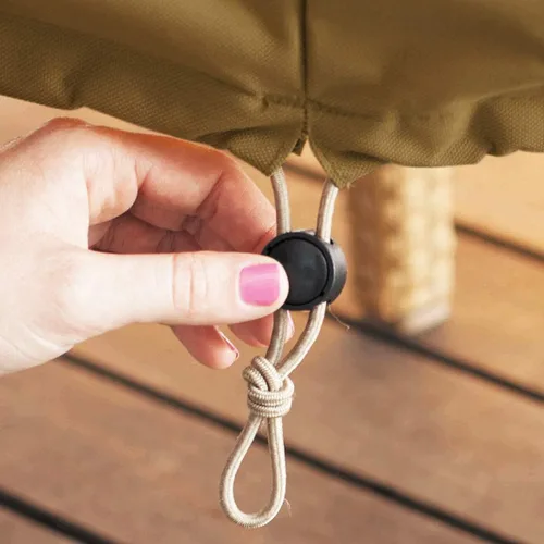 Vista 7 de Classic Accessories Veranda - Funda para banco de patio resistente al agua de 50 pulgadas, fundas para muebles de patio Pebble/Corteza/Tierra