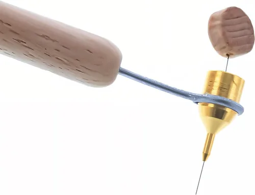 Vista 4 de BestPysanky Mango de madera con punta de latón pesado de 0.020 in (pluma de cera caliente)
