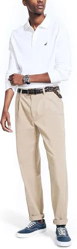 Vista 4 de Nautica Pantalón de cubierta de ajuste clásico para hombre