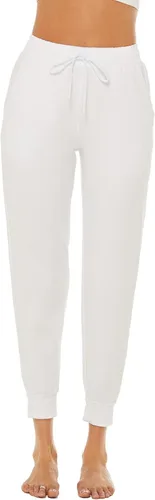 Vista 5 de AvaCostume Pantalones deportivos ligeros de algodón para mujer, pantalones deportivos de yoga, pantalones casuales con bolsillos