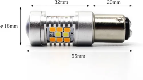 Vista 8 de Alla Lighting BAY15D 1157 Switchback Luces LED de Señal de Giro, Color Dual Ámbar Amarillo/Blanco 6000K 12V 3496 7528 2357NAK 2357AK Extremadamente