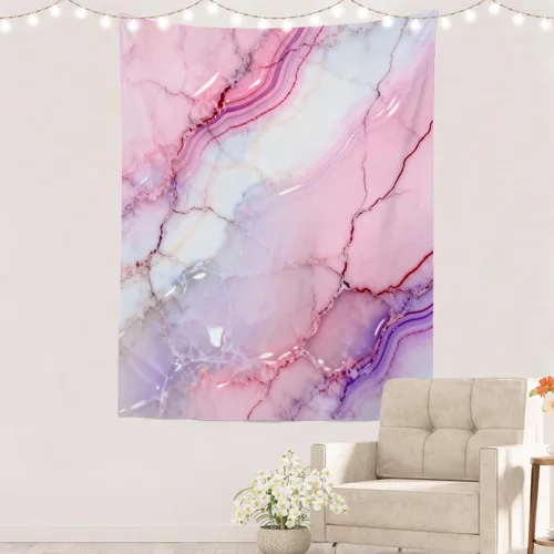 Vista 20 de Batmerry Abstract Repeat Polyester Tapestry, Tiled Directional Lightweight Wall Hanging High-Definition Print Backdrop For Dorm Room Bedroom Living