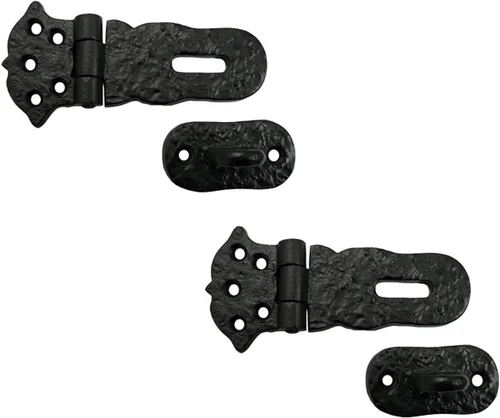 Vista 14 de Adonai Hardware Paran - Cerrojo de seguridad de hierro fundido antiguo resistente (4 pulgadas x 2 unidades, latón antiguo) para cofre del tesoro