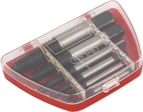 Vista 2 de uxcell Juego de extractor de tornillos de 1/8"-1" Kit de herramientas de extracción de tubería de perno roto 6 en 1